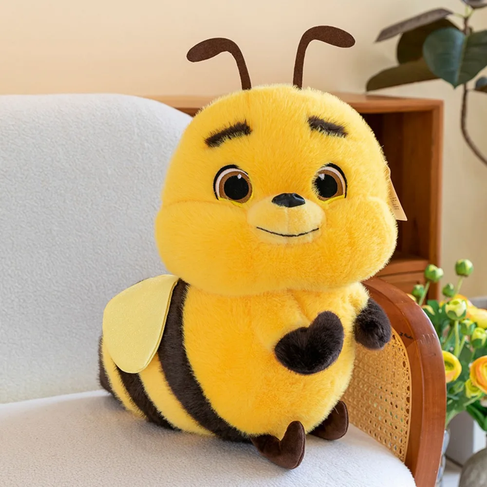 

Funny Sofa Pillow Bee Cartoon Kawaii Stuffed Bee Doll Doll 25/33cm Bee Animal Plushie Birthday Gift