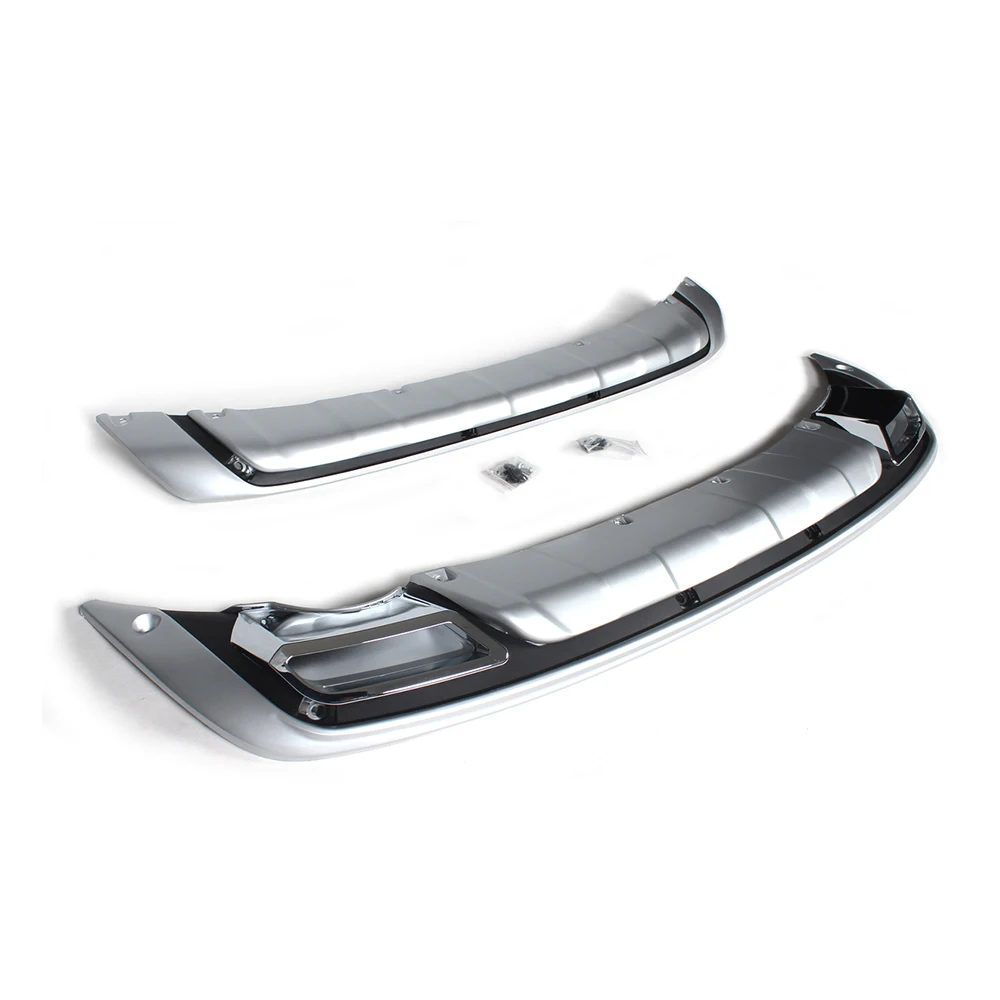 PP Front And Rear Bumper Lip Protector Fender Guard Plate Covers Kit For KIA Sportage 2011-2014 2PCS/Set