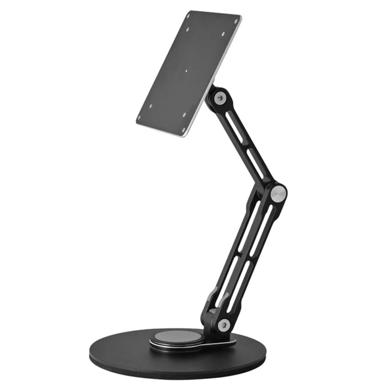 

Настольная совместимая портативная подставка для планшета, складной держатель для монитора из алюминиевого сплава VESA, регулируемый черный
