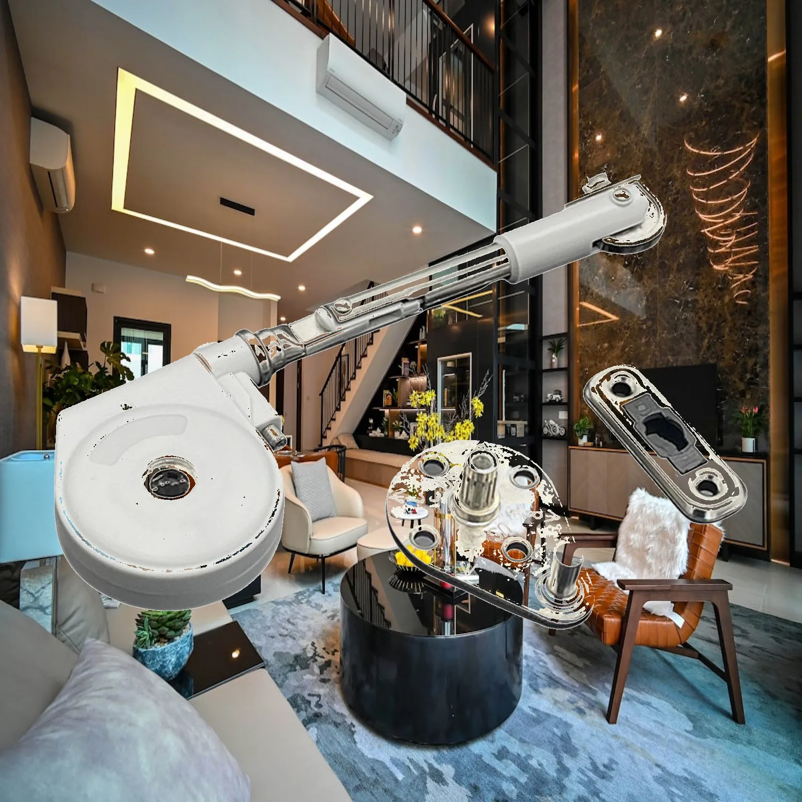 Furniture Hinge Cabinet Hardware Soft Closing Hydraulic Door Hinge Lid Stay for Dressing Table Storage Bench