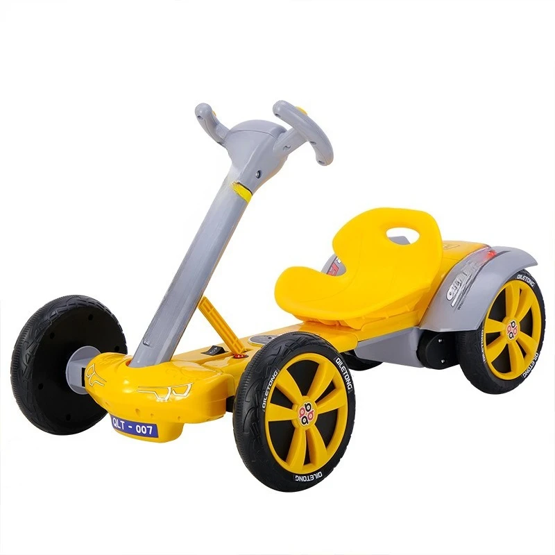

New children's electric kart battery car charging double drive can seat people, baby kart simple four-wheeler