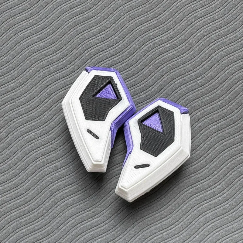 لعبة Valorant Iso تأثيري سماعة غطاء ثلاثية الأبعاد الطباعة سماعات البلاستيك سماعات الأذن الأرجواني سماعات الأذن زي الدعائم الملحقات