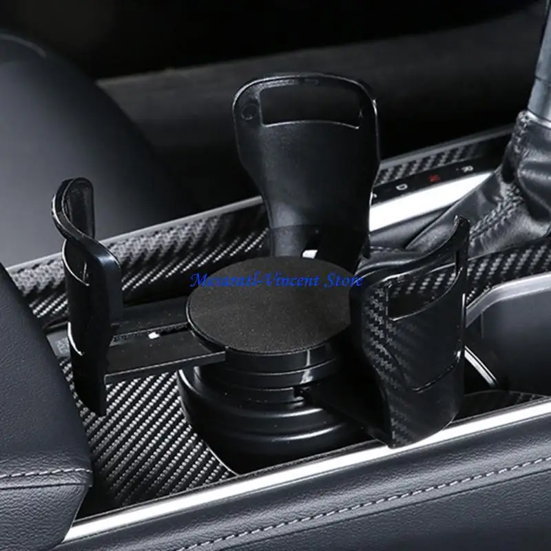 A70F 360 Rotating Adjustable Car Cup Holder Expander 2 In 1 Drink Cup Bottle Holder