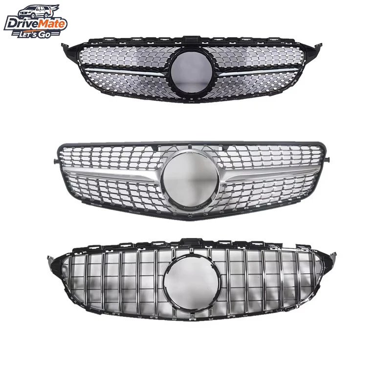 

Front Bumper Grille for Mercedes-Benz W204/W205 C-Class 2008–2021 – GT R Style Starry Sky Design