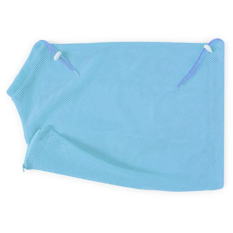 Kattenverzorgingsdouchezak van mesh-polyester, verstelbare kattenbevestigingszak om krabben te voorkomen tijdens het baden en het knippen van de nagels.