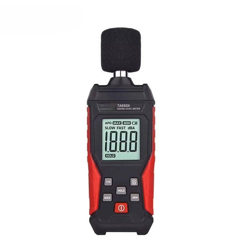 Medidor de Nível de Som Digital Decibelímetro 30-130dB Medidor de Ruído Portátil