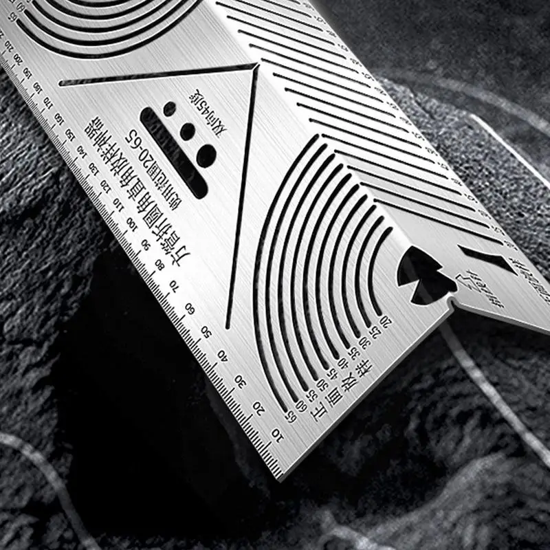 جديد قوس بمناسبة حاكم الزاوية اليمنى البناء قوس أداة الرسم المتوازي 90 درجة للطي حاكم لدليل قطع المعادن