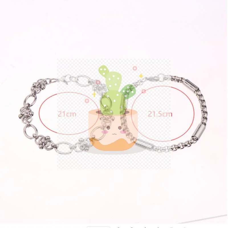 New Hip Hop Design Stainless Steel Bracelet For Men Women Kpop Classic Simple Casual Jewelry Gift