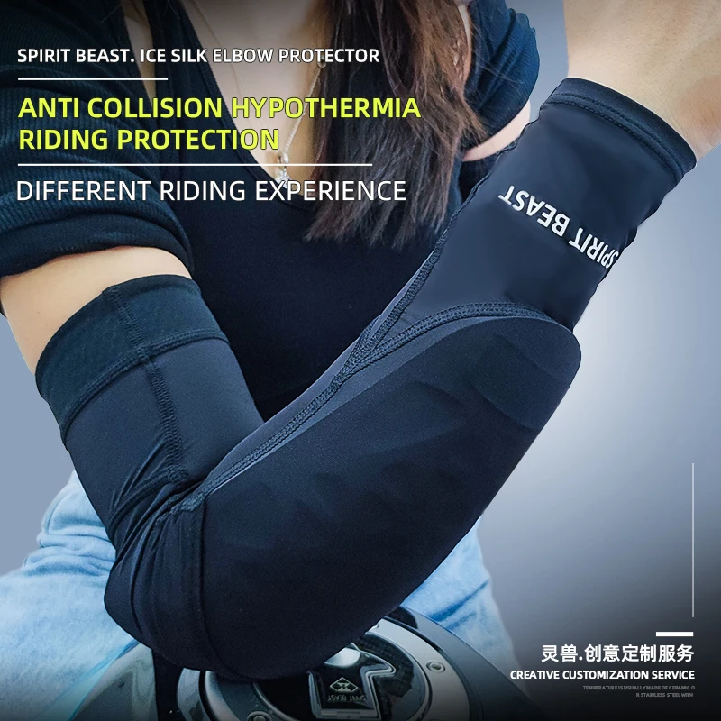 

Motorcycle universal Breathable UV Protection Arm Sleeve Armguards Anti-collision Riding Sports Men Women Arm Ice Silk Sleeve