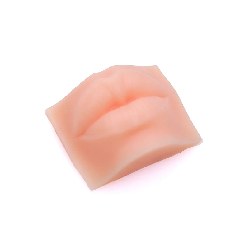 1 قطعة نموذج شفاه سيليكون سميكة محاكاة الجلد الممارسة الاصطناعية لأدوات الوشم التدريب ثقب ماكياج دائم