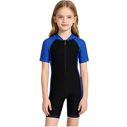 Children's Swimsuits Wetsuit One Piece Rash Guard Swimming Bathing Suit Kids Beachwear Boys Girls Swimwear Surfing Swim Bodysuit