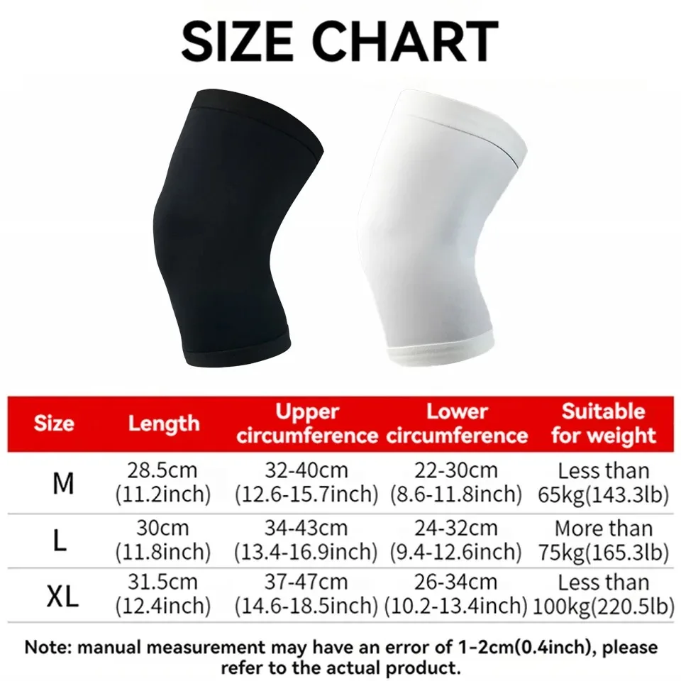 1 pz ginocchiere sportive da basket scaldamuscoli a compressione elastica lavorata a maglia unisex per corsa all'aperto ciclismo alpinismo