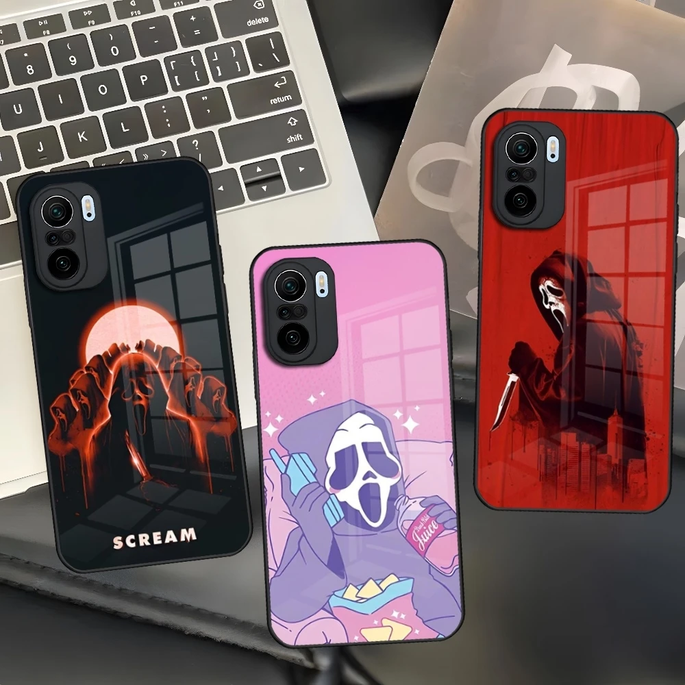 Ghostface Horror Scream Art Handyhülle für Xiaomi 17 Redmi Note 15 13 14 T Pro Plus Ultra 4G 5G Glas-Cover