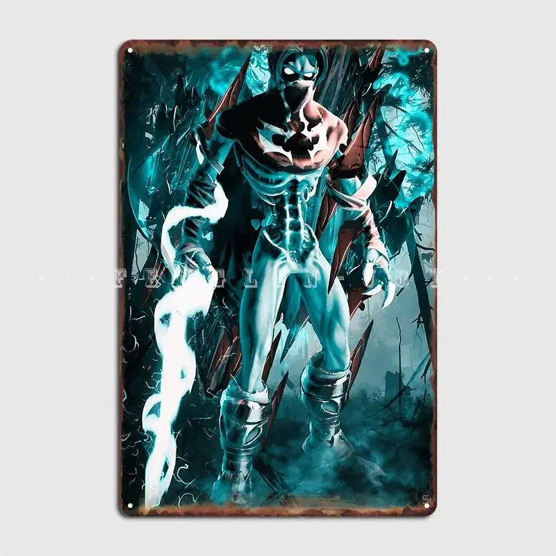 Soul Reaver Raziel letrero de Metal, carteles de estaño, decoración clásica de pared, sala de estar, cine