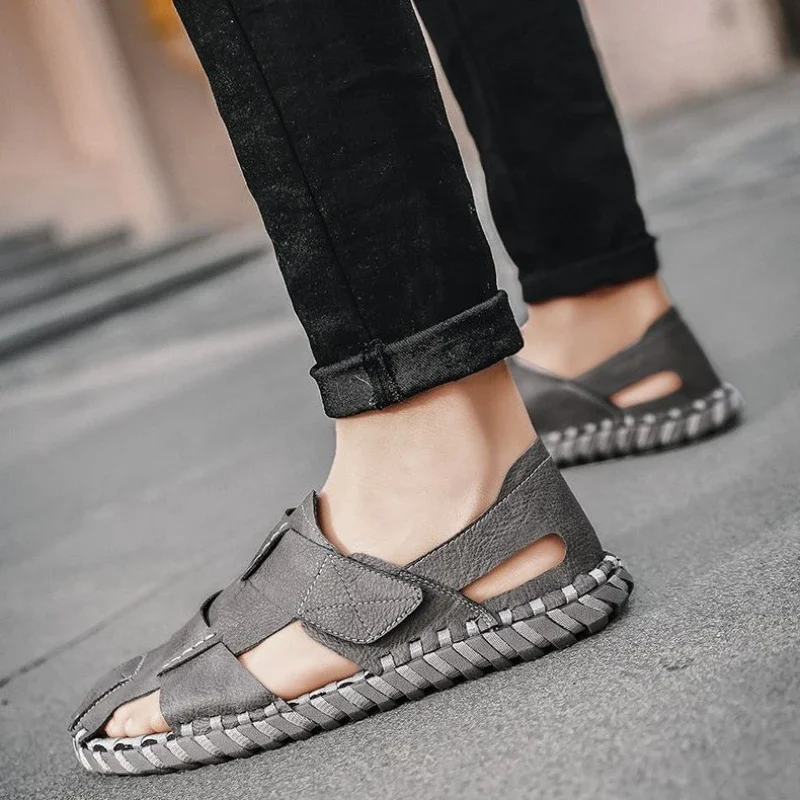 

Sports Male Shoe Summer 2025 Color Number 41 Wholesale Open Toe New Design Clearance Sale Luxury H 39 Barefoot Buy Men's Sandal