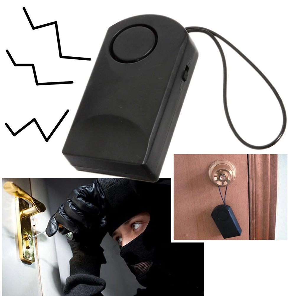 Draagbare 120 Draadloze Touch Sensor Security Alarm Luid Deurknop Entry Alert Anti Diefstal Schrikken Hotel Reizen Veiligheid Sirene