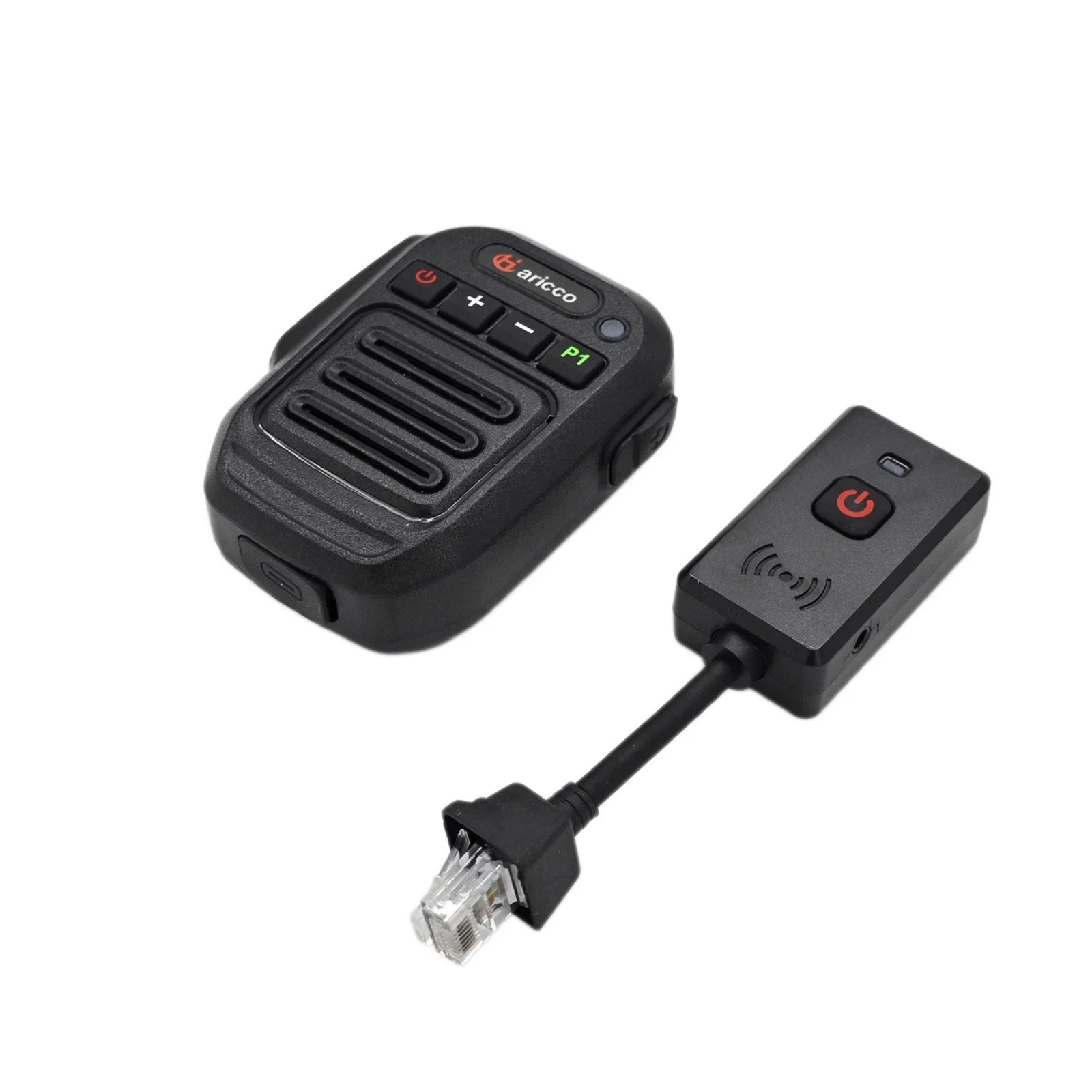 Adattatore Bluetooth per Microfono Remoto Wireless Portatile per Radio Mobile Vertex VX2208 VX2500 VX2508 VX2108 con Microfono PTT a 8 Pin e Altoparlante