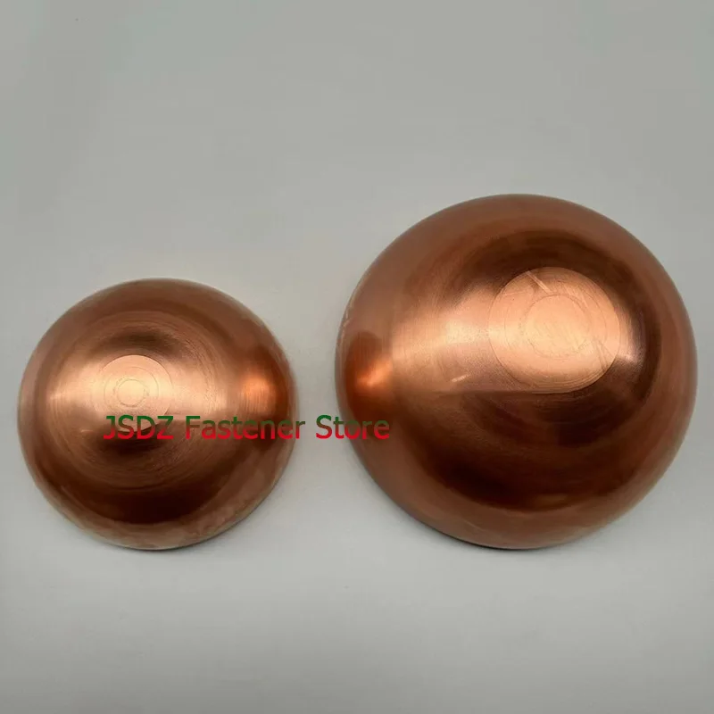 1-10pcs  OD 40-300mm Red Copper Hollow Hemisphere Semisphere Half Balls Decoration Sealing Plug Pipe Cap Heat Dissipation