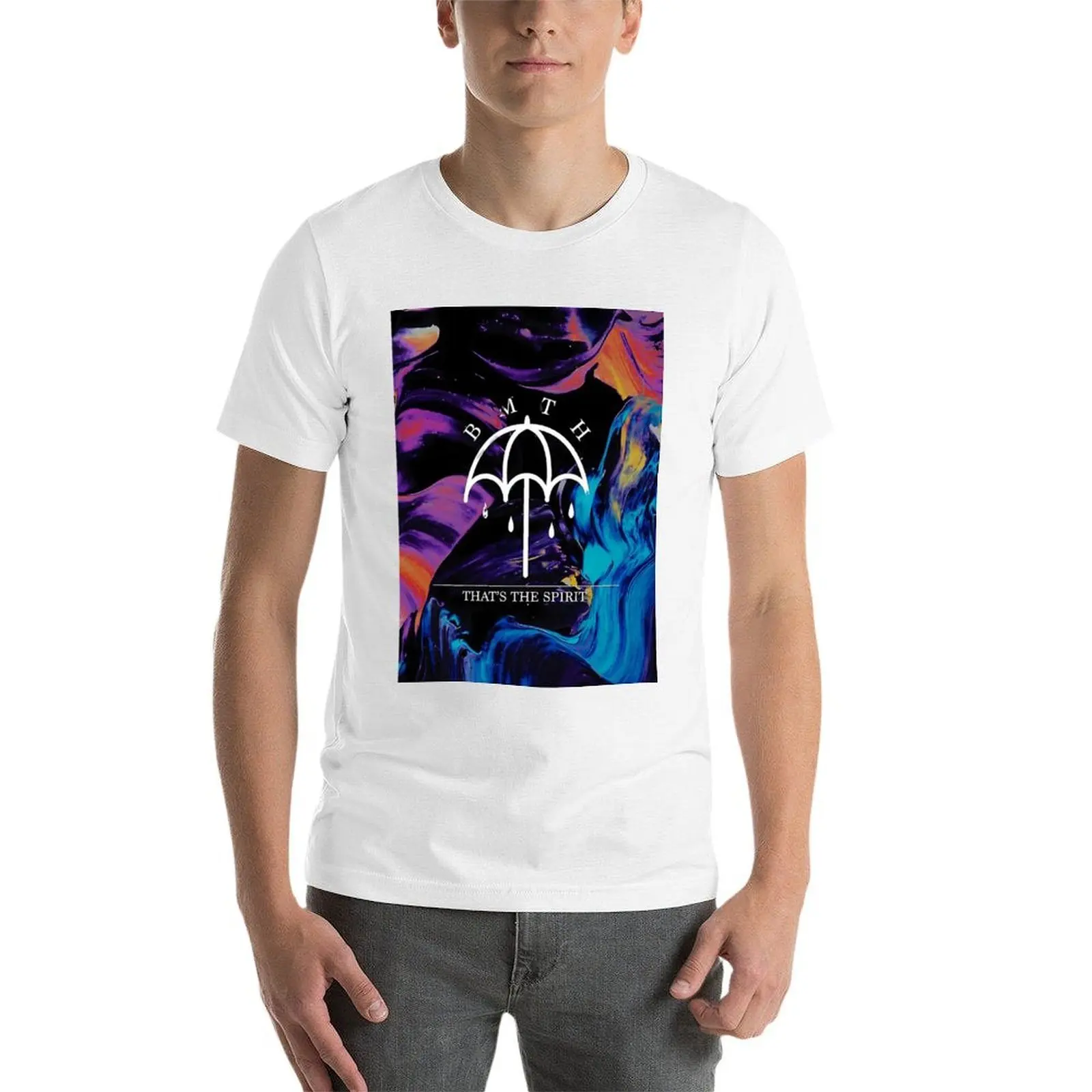 في قوس قزح الفن تي شيرت تي شيرت للرجل 100 بالمائة القطن مضحك تي شيرت القطن مضحك تي شيرت الظلام الفكاهة تي شيرت #4