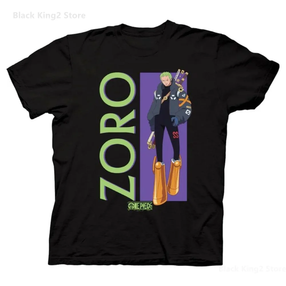 Camisetas de una pieza para hombre Zoro Egg Head Island Anime Manga 27 aniversario camisetas clásicas mono D Luffy camisetas de algodón para hombre