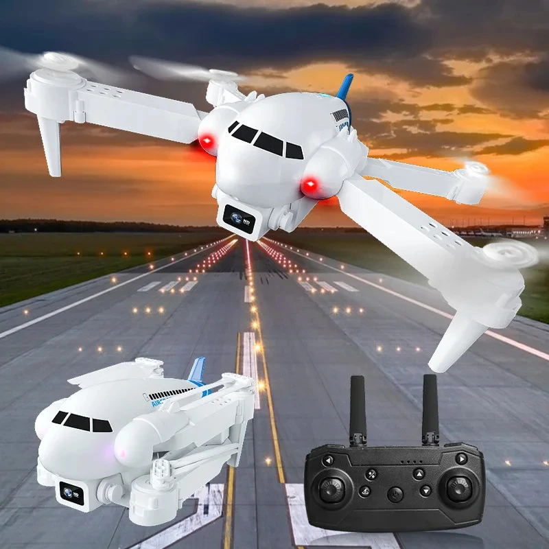 Rc Airliner Drone 8K HD Camera Optical Flow Positioning RC Foldable Quadcopter Drones Quadcopter Helicopter Gift Toys