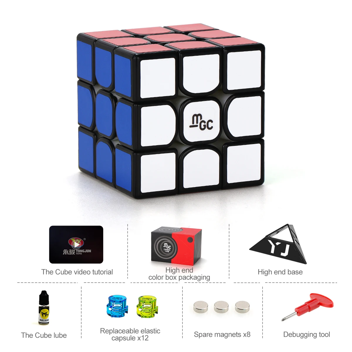 YJ MGC V2 Upgrade Toys 3x3x3 Magnetic Speed Puzzle Cube 3x3 Magic Cube Fidget toys Cubo Magico