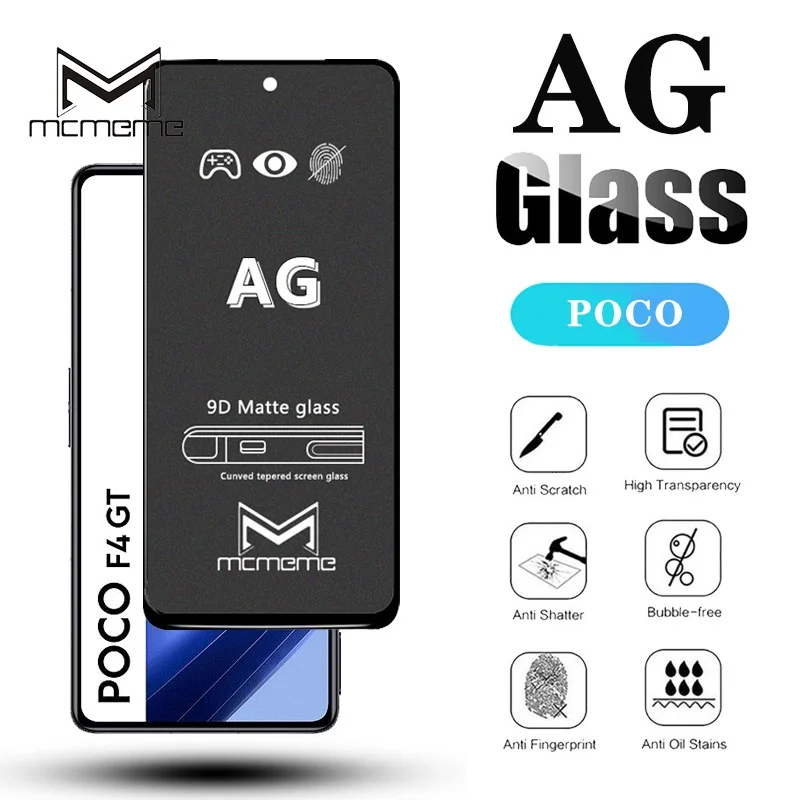 For Xiaomi POCO C75 C65 C61 C40 Matte Tempered Glass Screen Protector Film