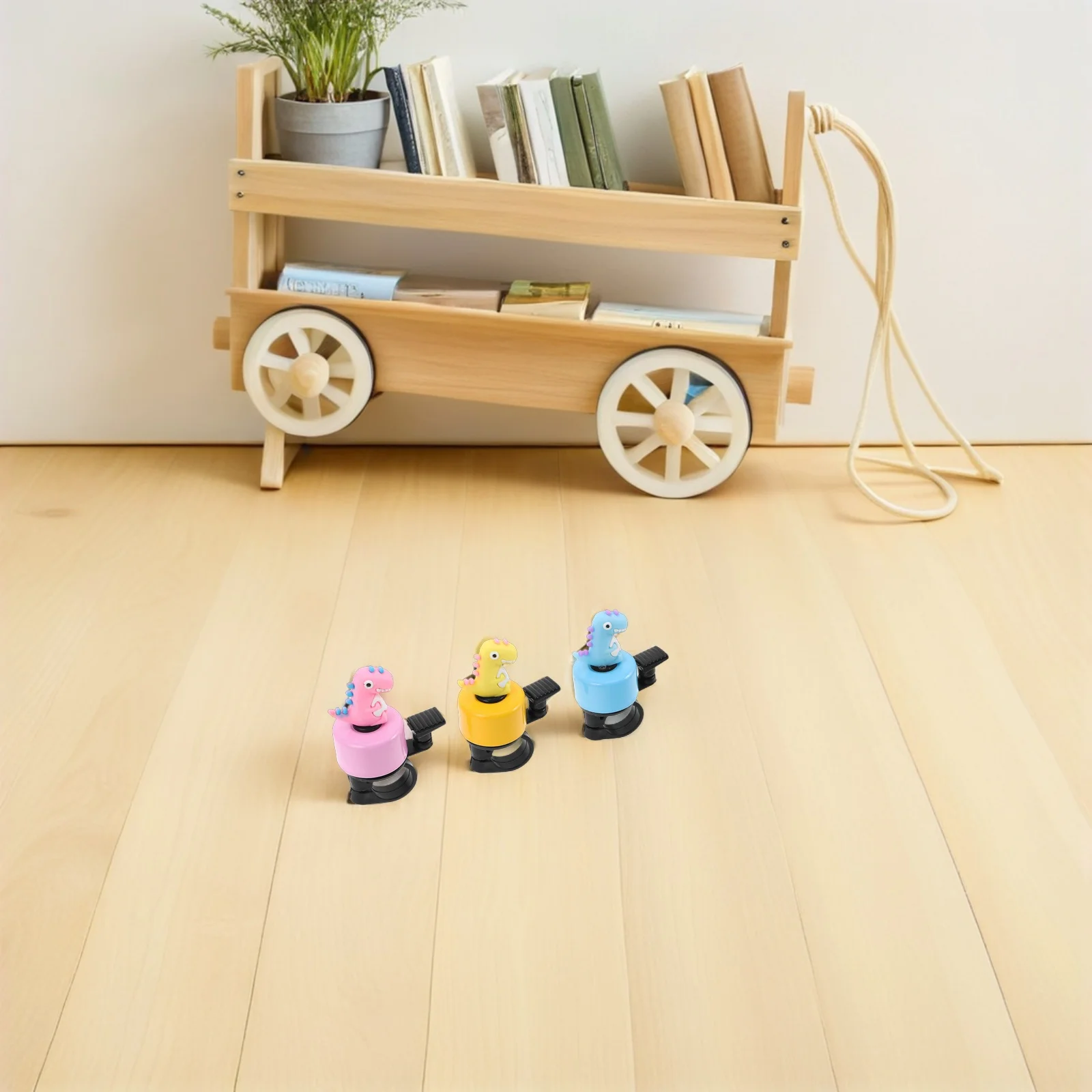 3Pcs Bike Bell Loud Cartoon Dinosaur Sound Fun Bicycle Accessories for Scooter Horn for Bike