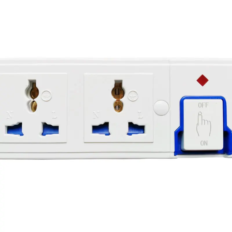 Multiple AC Electrical Rewireable Power Strip 3 4 5 6   Outlets Extension Socket Cord Cable 10A 250V 2000W