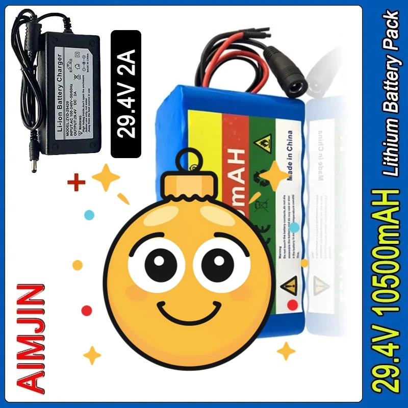 

18650 7S3P Battery pack 29.4V 10500mAh Built-in BMS Lithium Battery Large Capacity