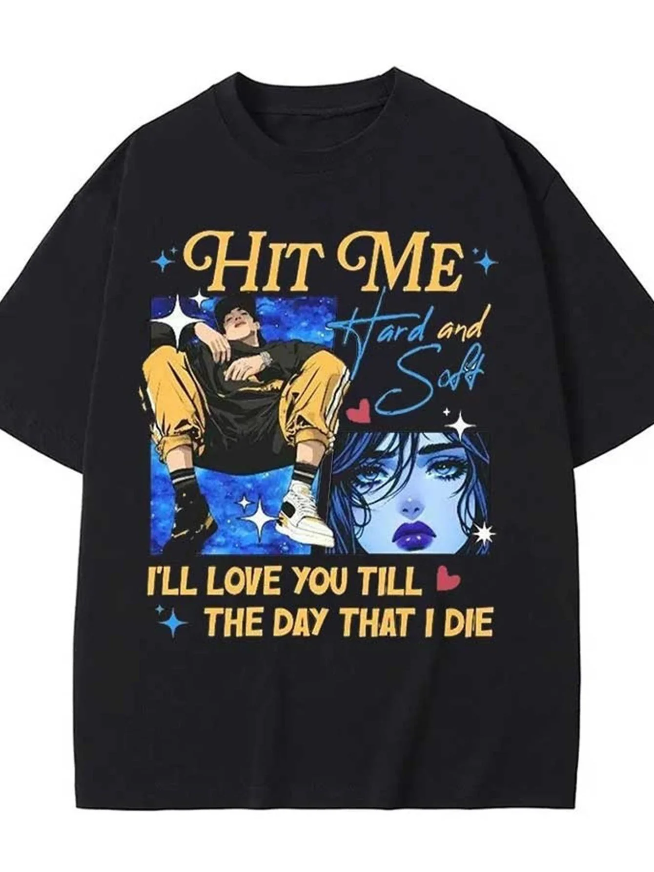 

New Album HIT ME HARD AND SOFT 2025 Tour T-shirt Hip Hop Tops O-Neck Short Sleeves Women high quality Tees P18