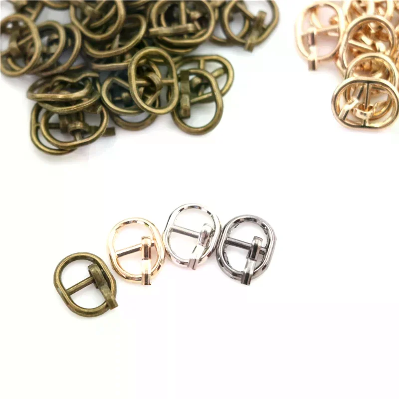 /GJ/5.5mm Mini Metal Buckle for DIY Doll Dress Patchwork Handmade Craft Sewing Accessory