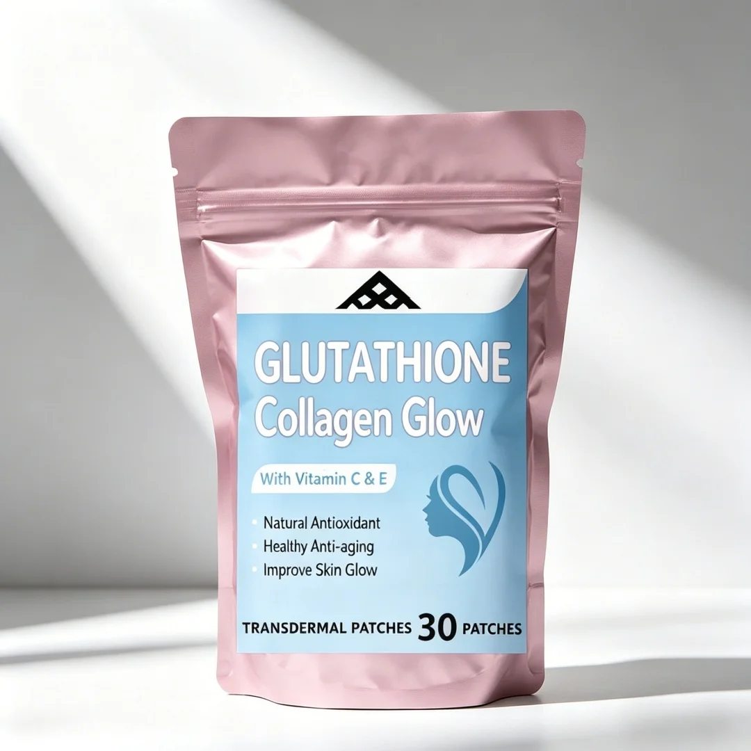 30 Patches Glutathione Collagen Transdermal Patches with Vitamin C, E for Women, Skin Care, Anti-Aging