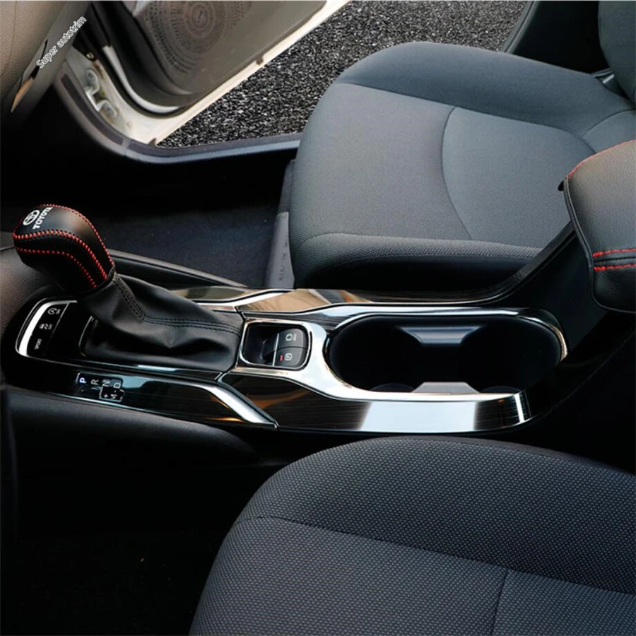 Console Gear Shift Panel Water Cup Holder Cover Trim Accessories For Toyota Corolla Cross XG10 2021 - 2024 & Corolla 2019 - 2024