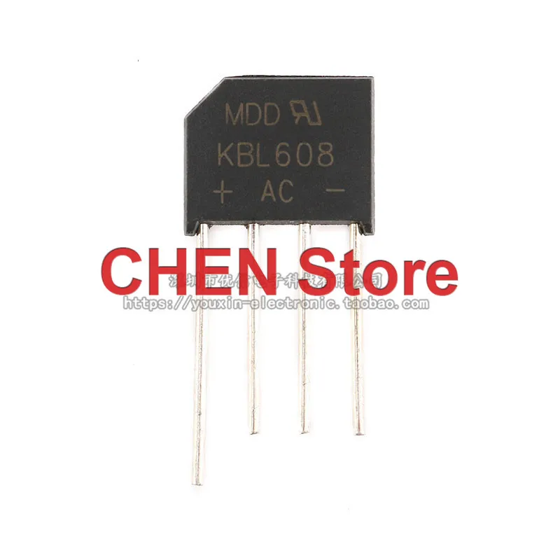 10pcs Original KBL608 6A 800V flat bridge rectifier bridge stack silicon bridge rectifier