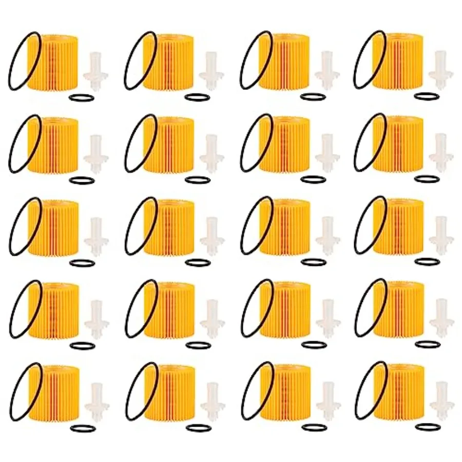 

High-Performance Engine Oil Filter Set of 20 Compatible with Toyota Avalon Camry Highlander RAV4 Tacoma Sienna and More Ideal f