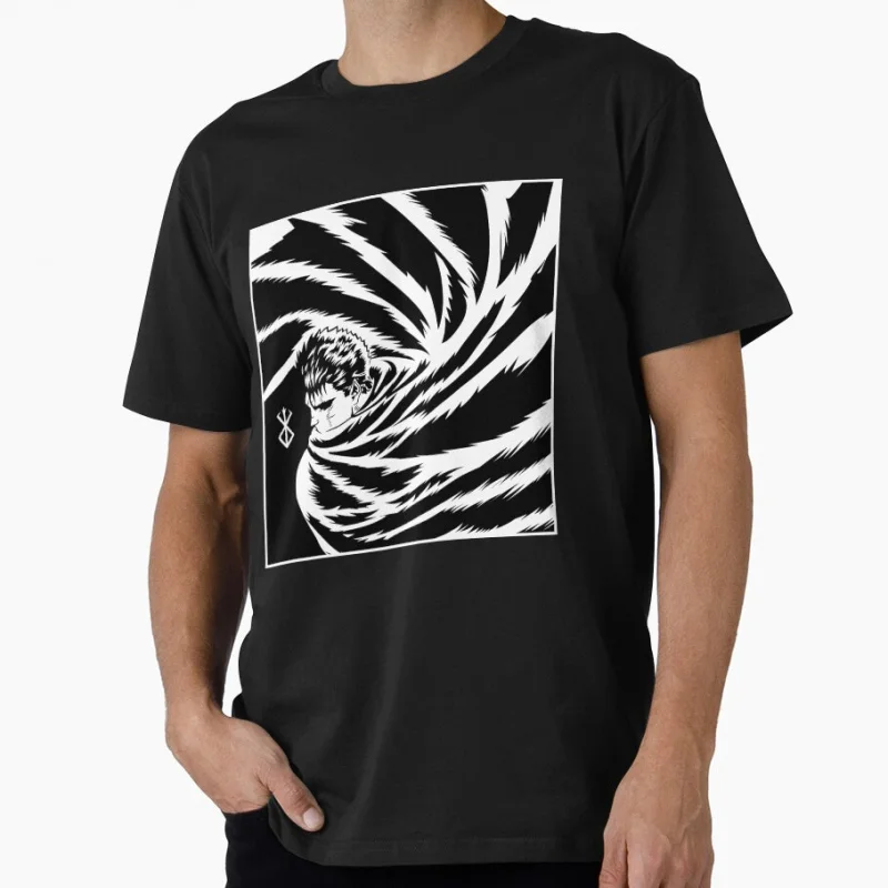 Vintage Guts Fans Manga Anime Berserk gift T shirt for men Large size Tops S-6XL 100% cotton printed Clothes