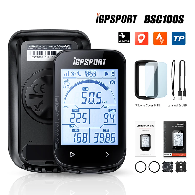 iGPSPORT BSC100S GPS Odometer Cycling Bike Computer Sensors Bicycle Speedomet Riding Cycling Speedometer 2.6‘’ large screen