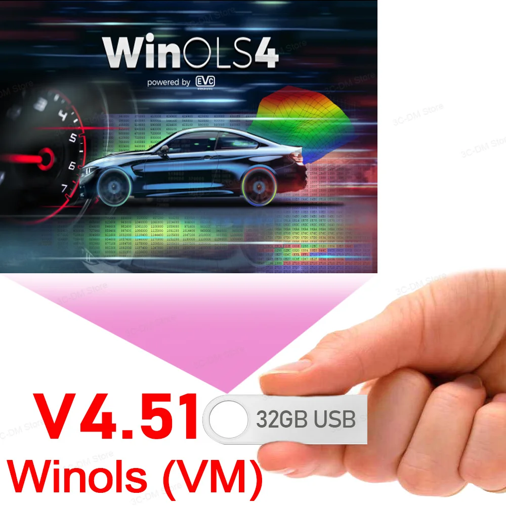 Hot Sale Newest WinOLS 4.51 With Plugins More Functions Auto ECU Chip Tuning Software VMWARE WinOLS 4.51