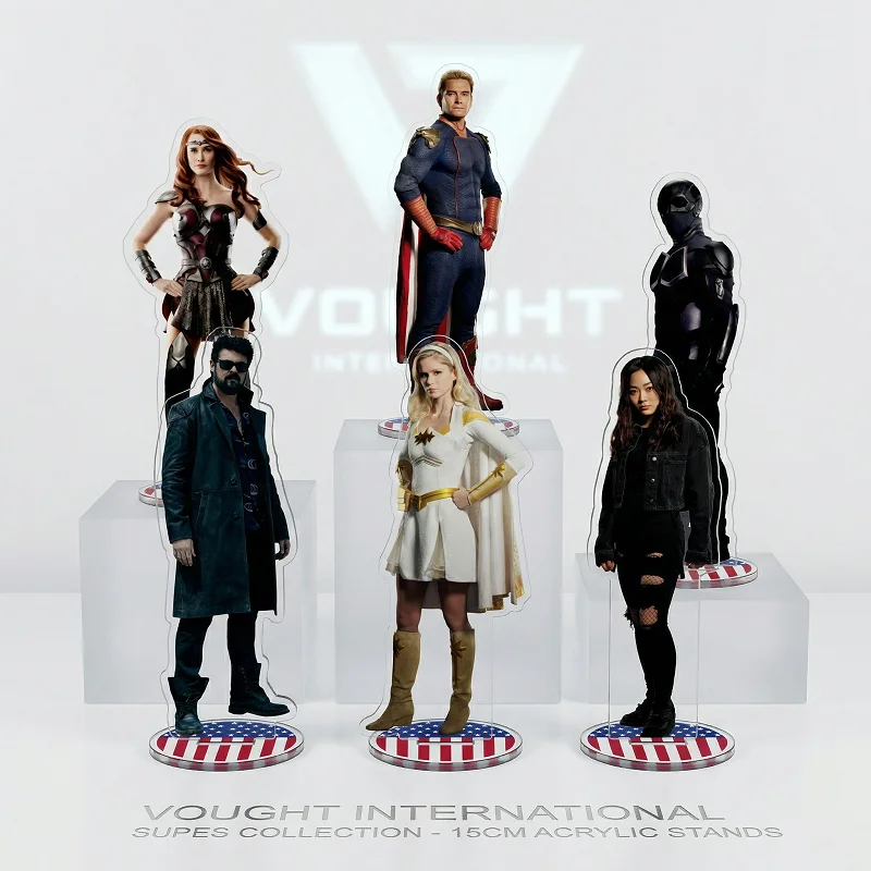 Hot The Boys TV Show Acrylic Stands Homelander Billy Butcher Starlight Figure Stand Keyring Desk Decor Hero Display Fans Gift