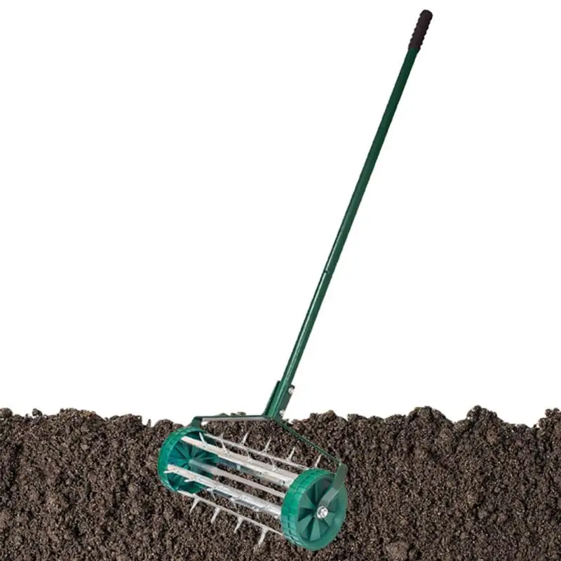 

Manual Lawn Aerator Grass Soil Aeration Rolling Tool Portable Lawn Aeration Machine Push Aerator For Outdoor Patio Yard Garden