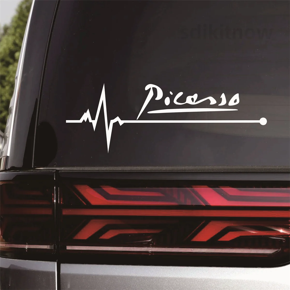 2pcs/lot New Heart Car Decal Sticker Styling Window Door Body Decoration For Citroen Picasso C4 C3 XSARA GRAND accessories