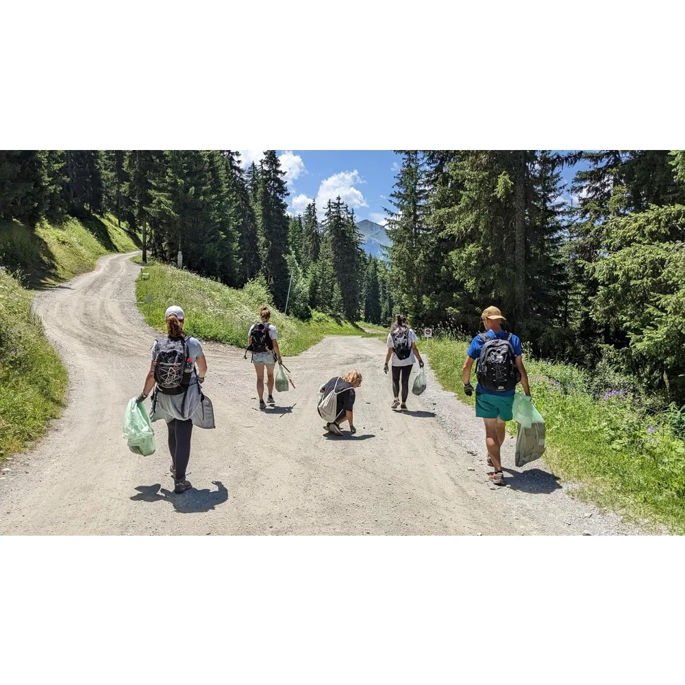 أكياس قمامة قابلة للتحلل سعة 64 جالونًا، عدد 30، كبيرة جدًا لنفايات الطعام، صديقة للبيئة ومعتمدة #5