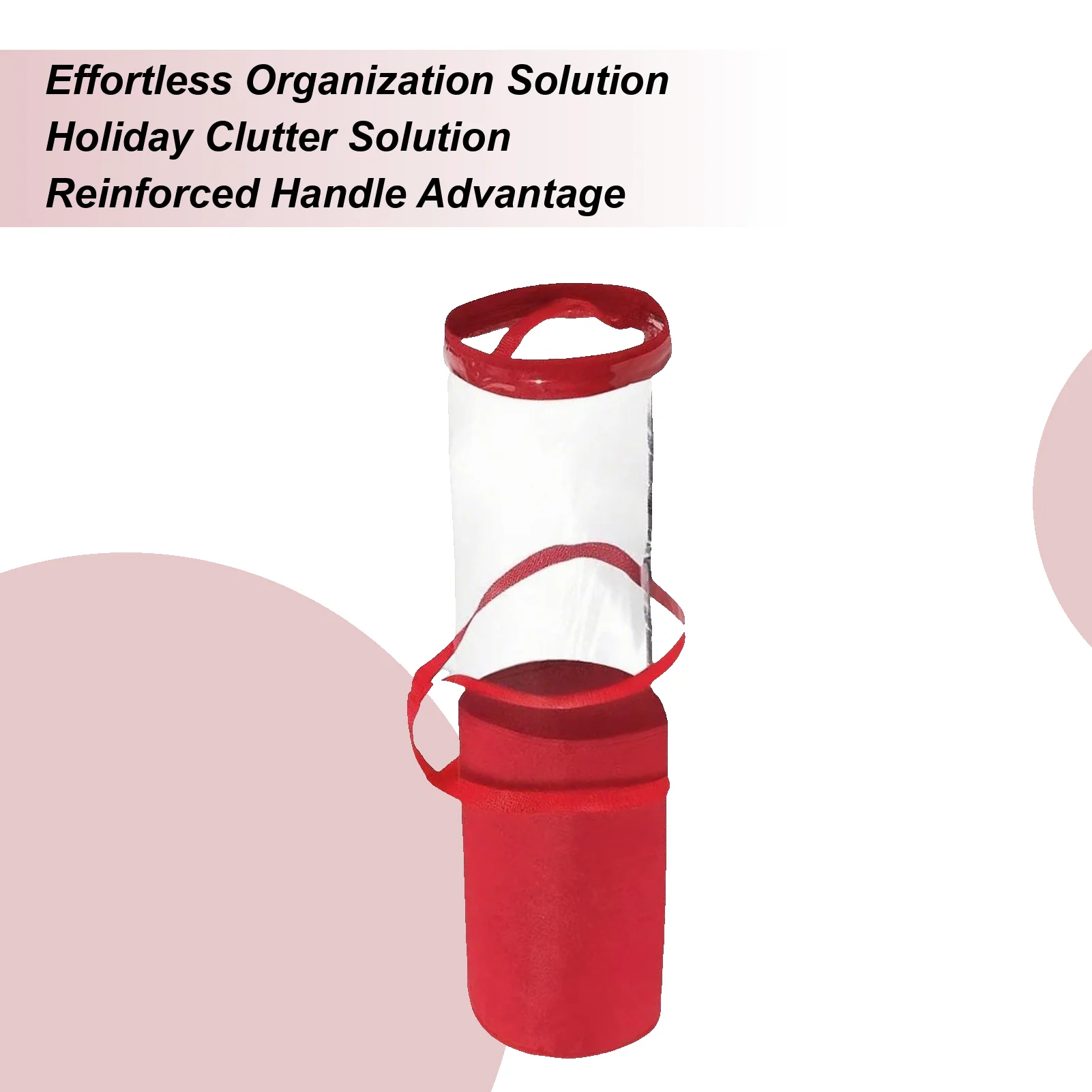 

Рождественская упаковочная бумага для хранения праздничного декора, сумка для хранения рождественской бумаги, портативный декор, контейнер для орнамента, ткани