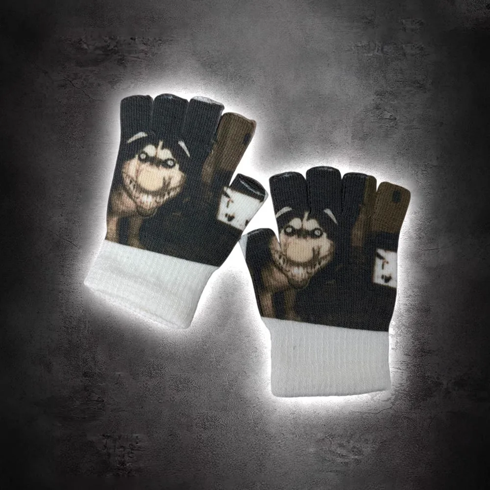 

Винтажные перчатки унисекс с принтом в готическом стиле Y2K в стиле панк для концертов и фестивалей