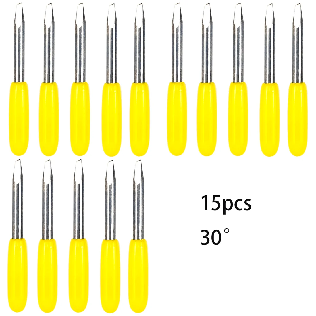 

15pcs 30 Degree Plotter Blade Vinyl Cutter Replaceable Knife for Summa Mimaki Carving Tools