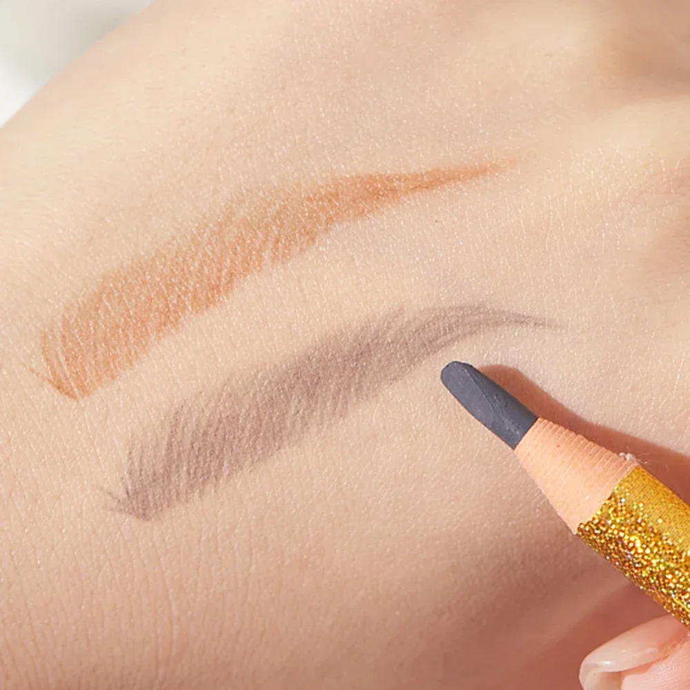 Crayon de conception de sourcils doré, 1 pièce, imperméable, résistant à la sueur et sans décoloration, maquillage de beauté, vente en gros, stylo à sourcils, outils de maquillage