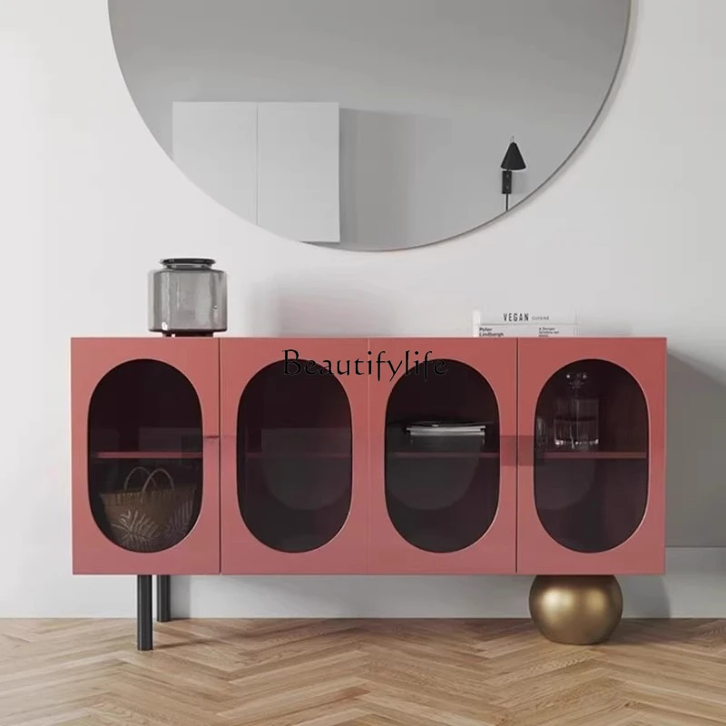 Nordic creative dining side tea cabinet entrance entrance locker