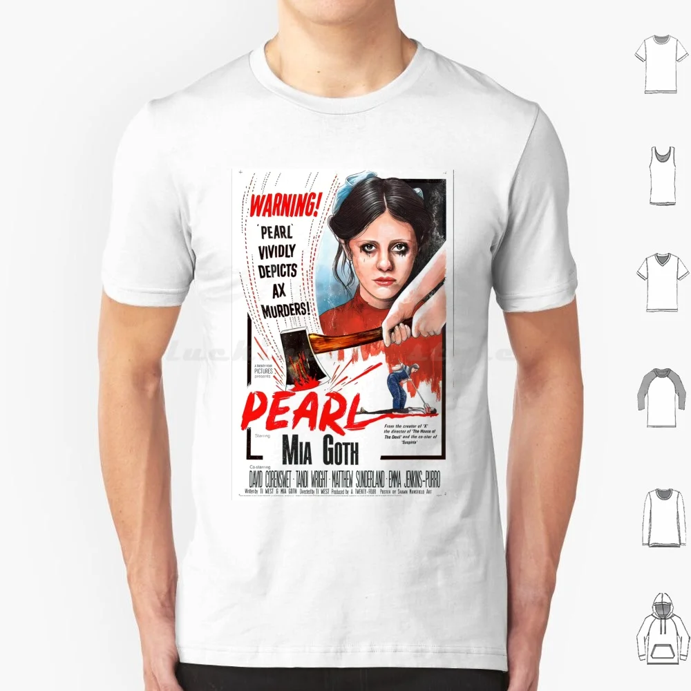 X Film, Perle Blut T-Shirt 6xl Baumwolle cool T-Shirt x Film Perle Blut ti West x Film Lächeln a24 Film Film 2022 Perle Perle