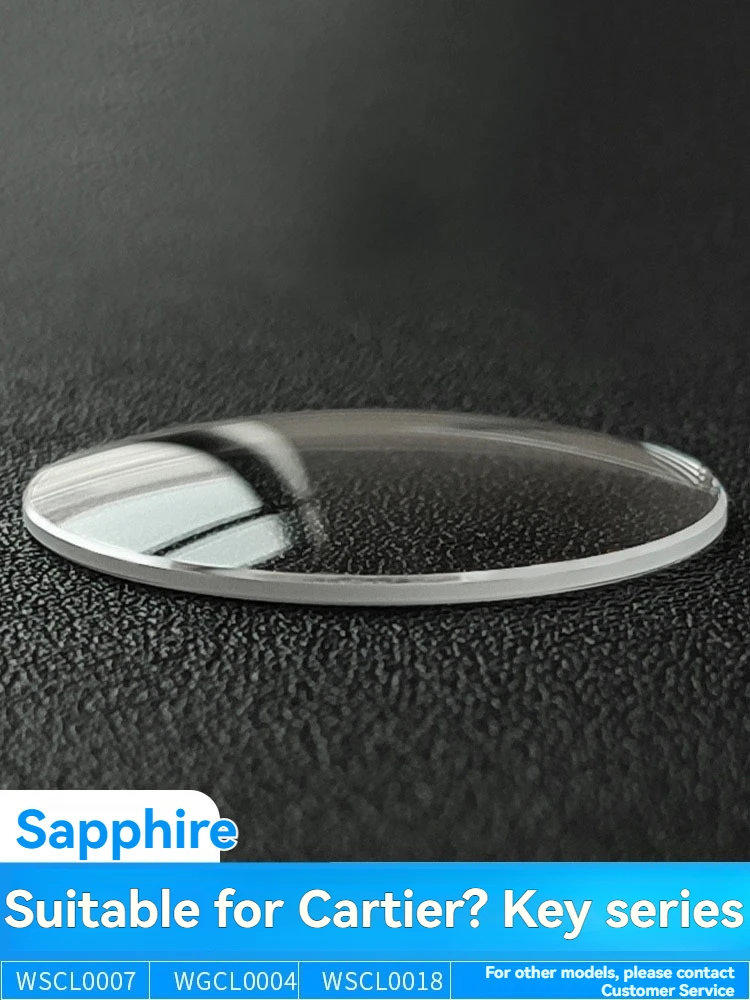 Espejo de reloj con cristal de zafiro para reloj Cartier Key Series 40mm Esfera Grande WSCL0007 WGCL0004 WSCL0018